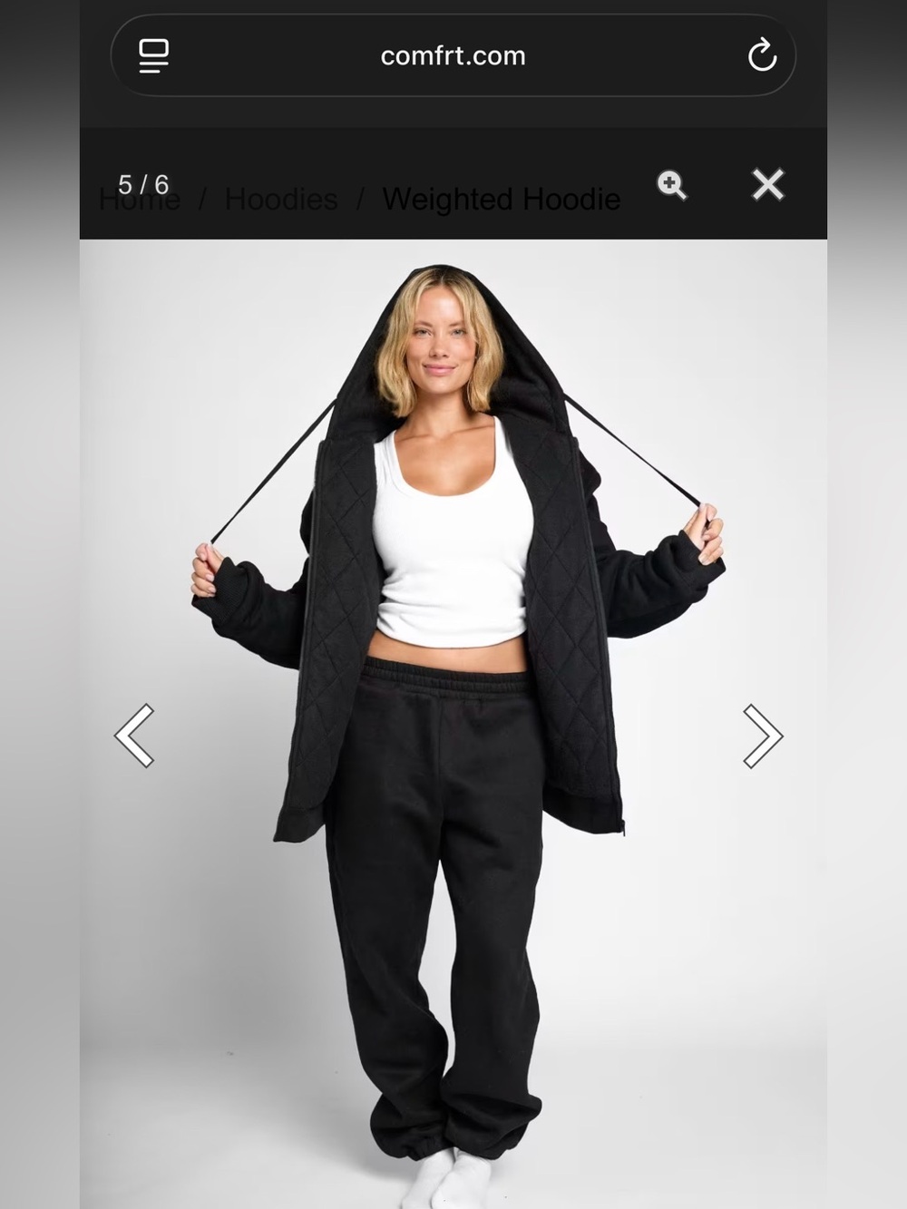 (NWT- in bag) COMFRT Weighted Hoodie